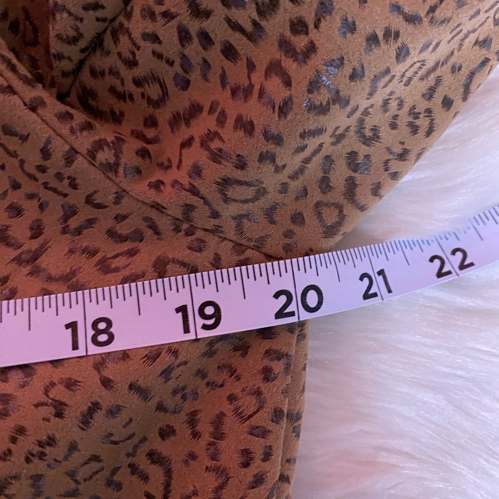 Leopard Print Open Front Jacket - image 8